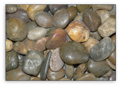 B grade river stones